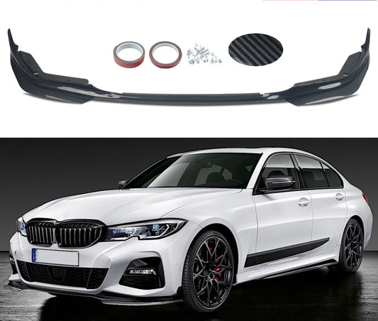 For 2019-2022 BMW M340i 330i G20 Pre-LCI Carbon Look Front Bumper Lip Splitter