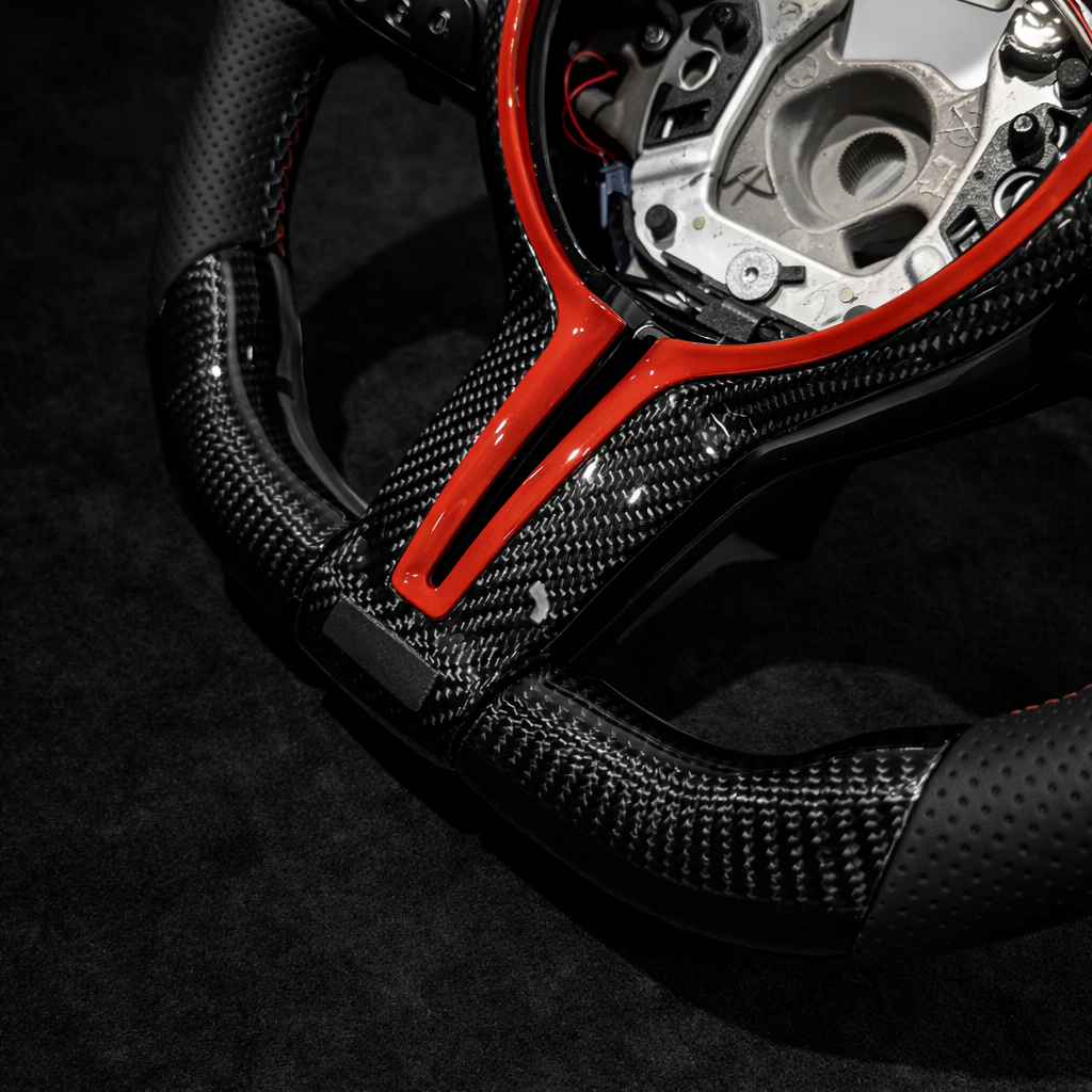 BMW M Sport Daytona Red Livery Steering Wheel for 2012-2019 models