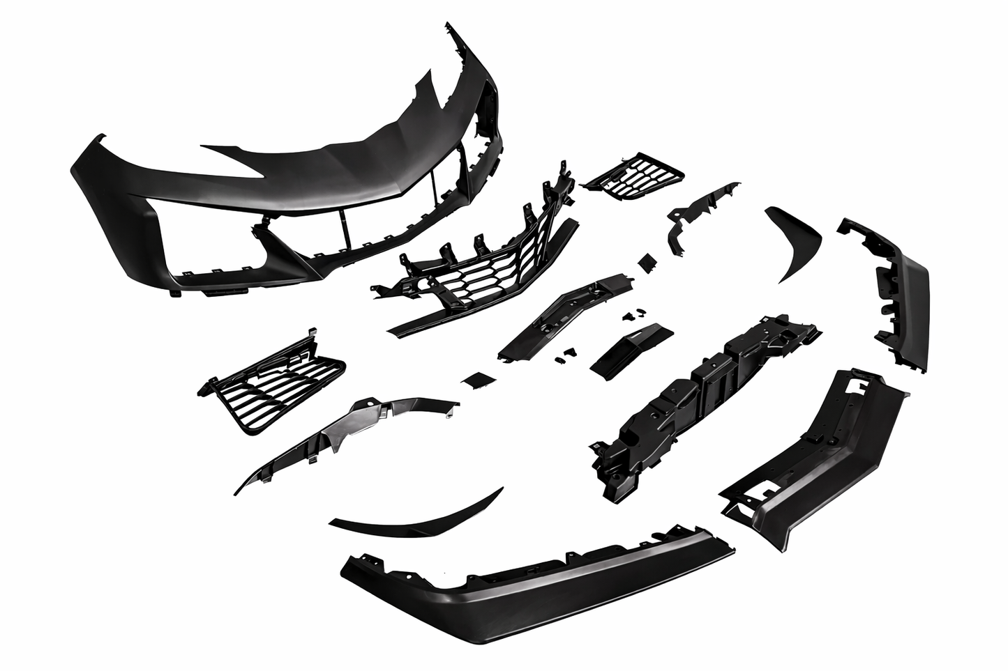 Z06 Style Complete Front Bumper Grille Conversion Kit For 2020-2025 Corvette C8