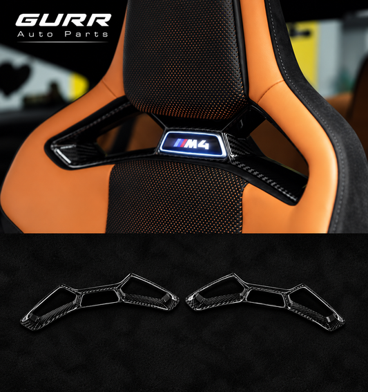 Seat trim pieces Dry Carbon Fiber Seat Buckle for BMW M2 M3 M4 G80 G82 G83 G87