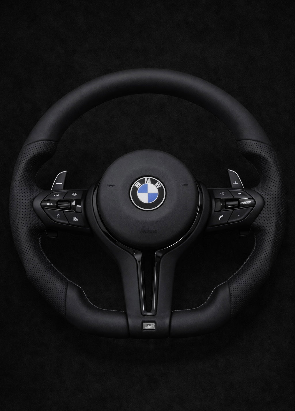 BMW M Sport style Steering Wheel Gloss Black Trim For 2012-2019 models