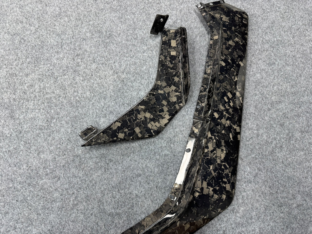 Corvette C8 Z06-Eray-Zr1X, Z07 Style Dry Forged Carbon Fiber Front Splitter Kit