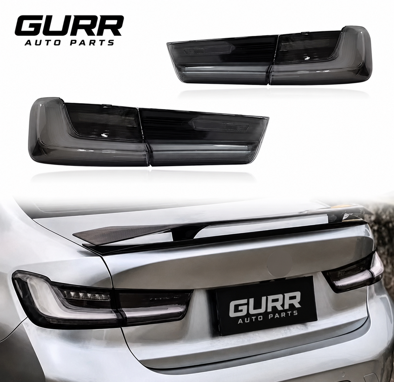 BMW G20/G80 Full LED Smoked Taillights | Sequential Turn Signals | 2018–2022 3 Series & M3 Upgrade