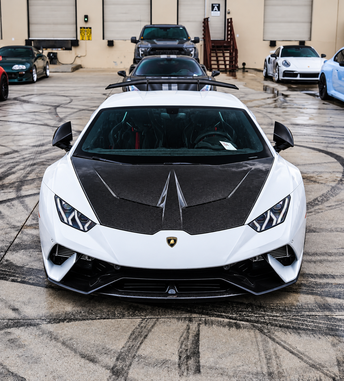 Lamborghini Huracán 1016 Style Double-Sided Carbon Fiber Hood