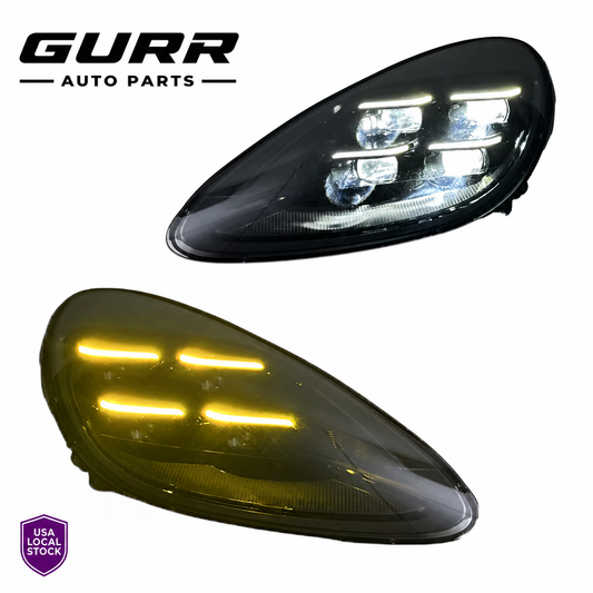 Porsche Cayenne 2011-2013 Upgrade to 2025 Matrix Style Dual DRls ( Yellow & White ) headlights