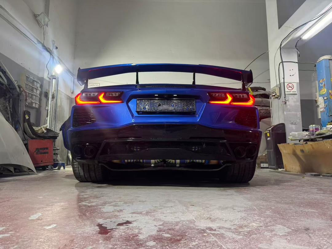 Full titanium carbon fiber tips Valvetronic catback exhaust for Corvette C8 2020-2025