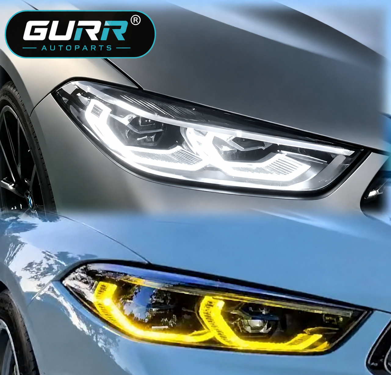 BMW Dual-Color DRL Module | White / Yellow Switchable LED Boards (Plug & Play)