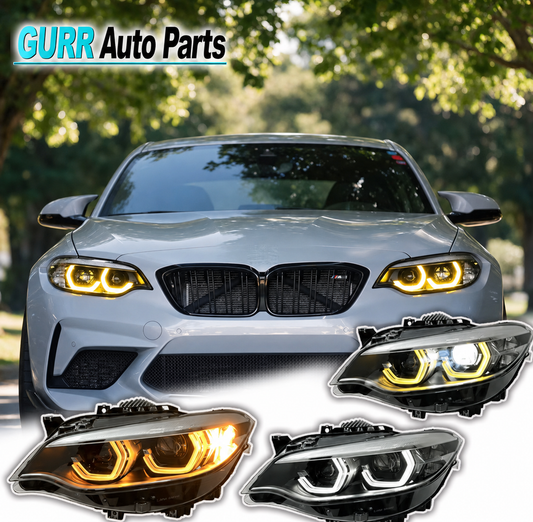 BMW 2 Series F22/F23 Triple Color DRL LED Headlights | 2014–2020 | Plug & Play