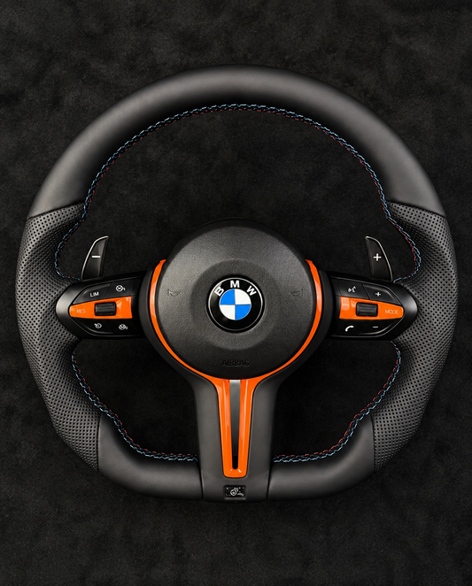 BMW M Performance Orange Edition Steering Wheel – Full Assembly | 2008–2018 BMW Models