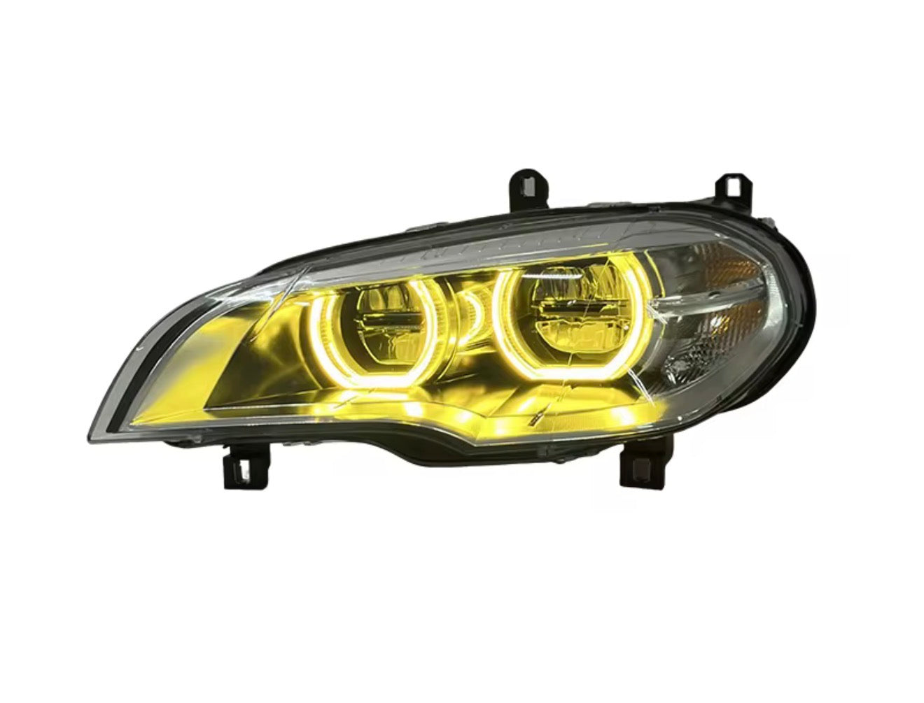 BMW X5 E70 Dual Color LED Headlights (2008–2013) – White & Yellow DRL Upgra