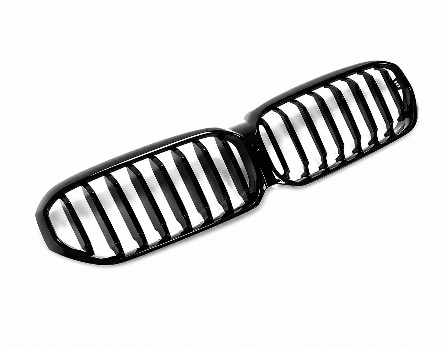 For 2021-2024 BMW G30 G31 530i 540i Gloss Black Front Bumper Kidney Hood Grille