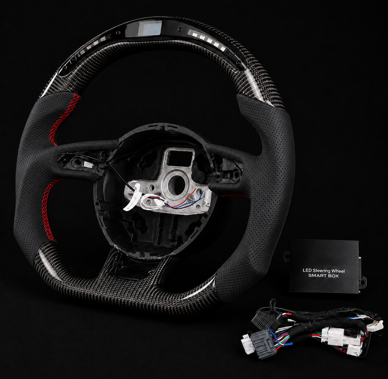 Carbon Fiber LED Performance Steering Wheel for Audi RS & S Models B8/B8.5 (2012–2016)