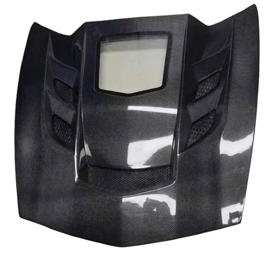 Carbon Fiber Upgrade  Front Engine Hood for Corvette C7 2014-2019 (Semi-carbon)