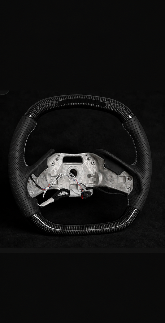 Corvette C8 Race Jet Black Carbon Fiber Steering wheel 2020-2026