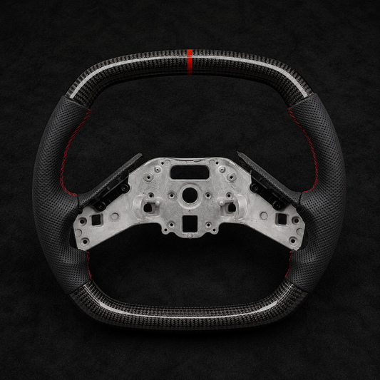 2020-2025 Corvette C8 Black Leather Steering Wheel