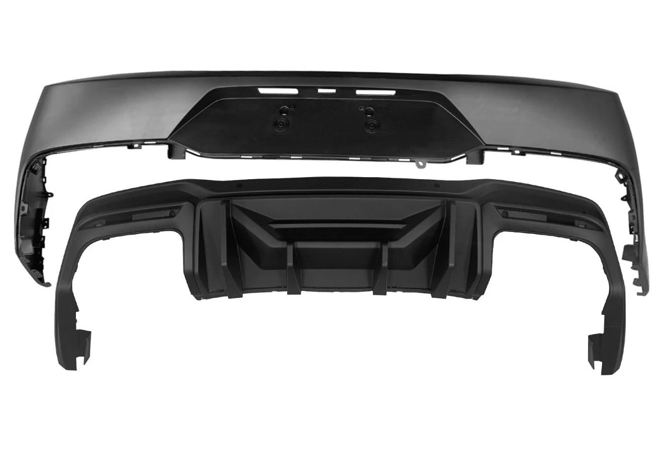 Ford Mustang 24-26 OE Rear Bumper & Race diffuser Combo