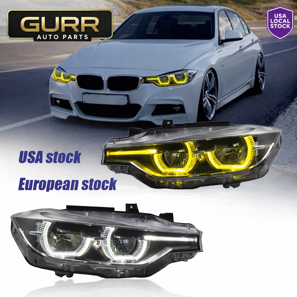 BMW Dual Color Ikon Style DRL Headlights for 3 Series F30 F35 2013-2018