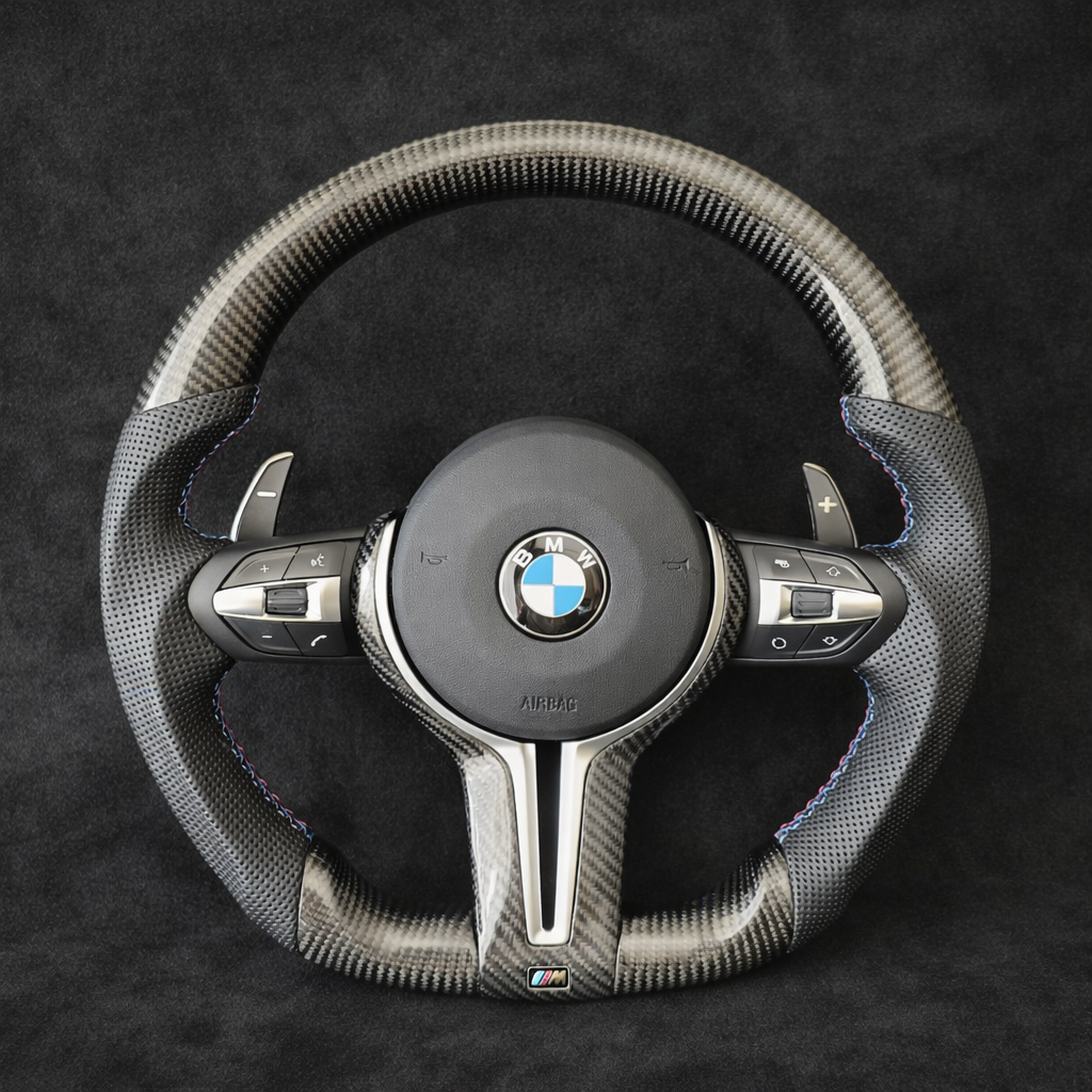 BMW M Track Carbon & Leather Steering wheel For 2008-2019 models