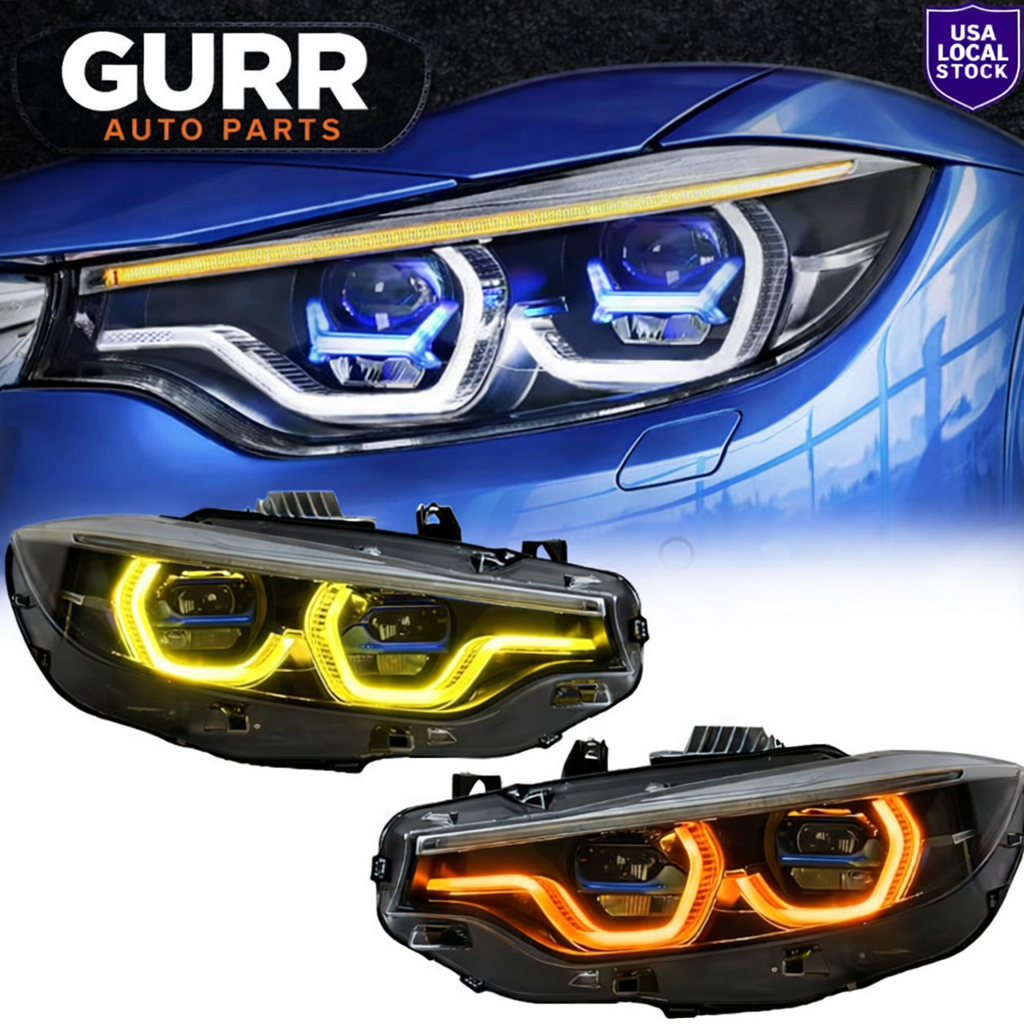 BMW 4 Series 2012-2021 Three-color DRL Function Headlights Assembly
