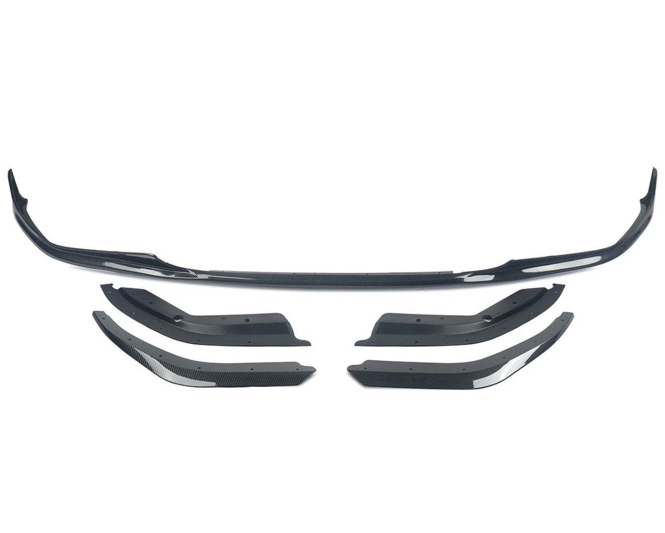 For 2019-2022 BMW M340i 330i G20 Pre-LCI Carbon Look Front Bumper Lip Splitter