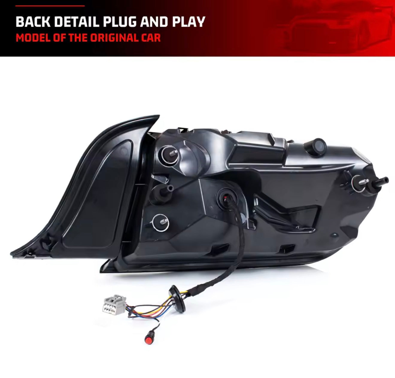 RGB Tail Lights for Ford Mustang S550 2015-2023
V6 V8 Color Change Sequential Turn Signal Rear Lamps
Assembly
