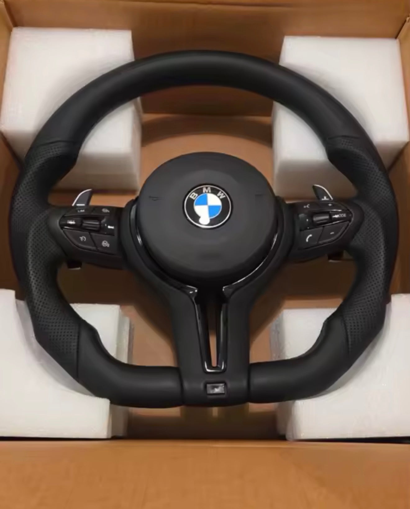 BMW M Sport style Steering Wheel Gloss Black Trim For 2012-2019 models