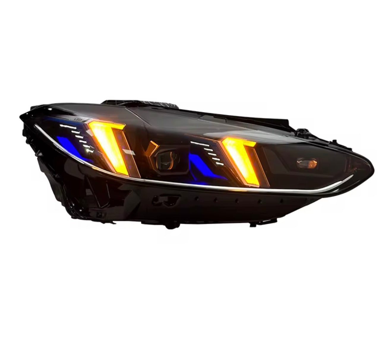 BMW Snake Style Headlights Triple DRL color feature for 4 series / M4 / M3 2021-2024