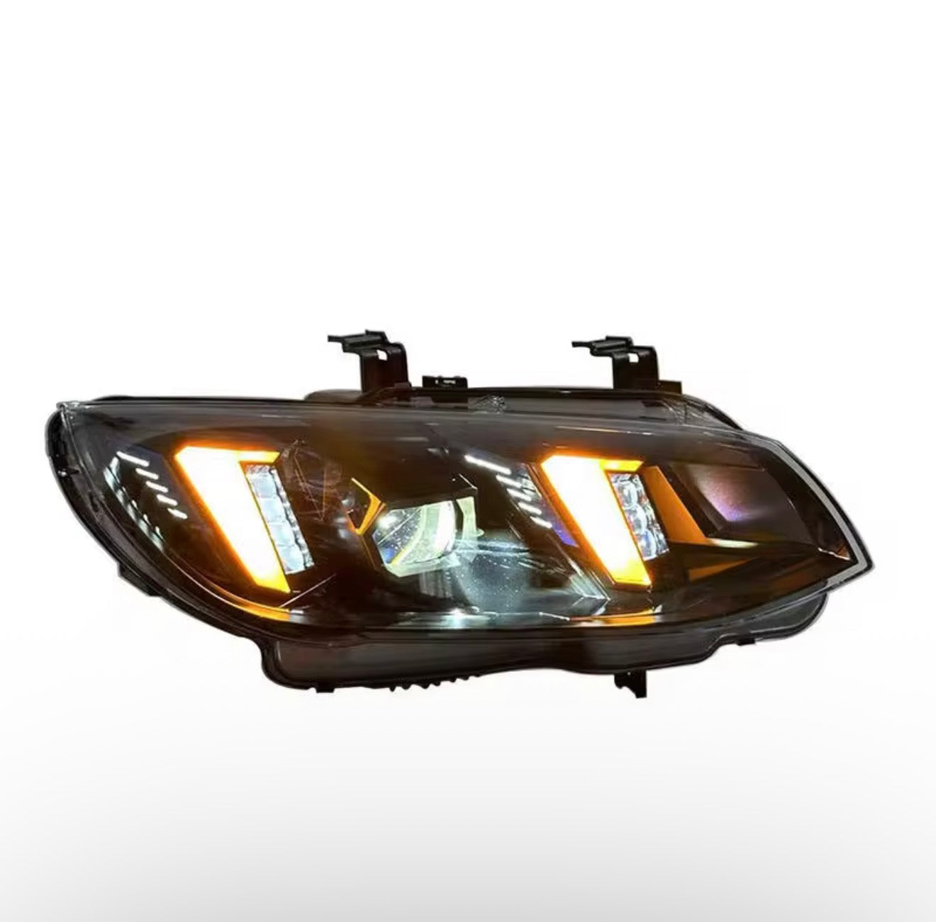 BMW 3 Series M3 E92 E93 2010-2013 Snake Style Headlights white/yellow DRLs