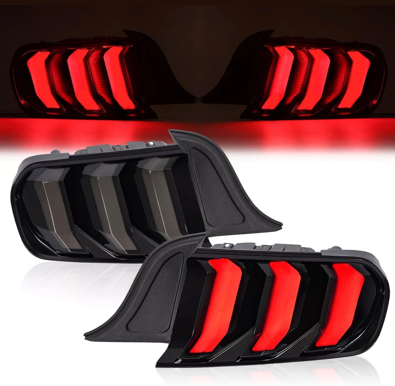 Ford Mustang full led smoked sequential taillights 2015-2023
Left+Right