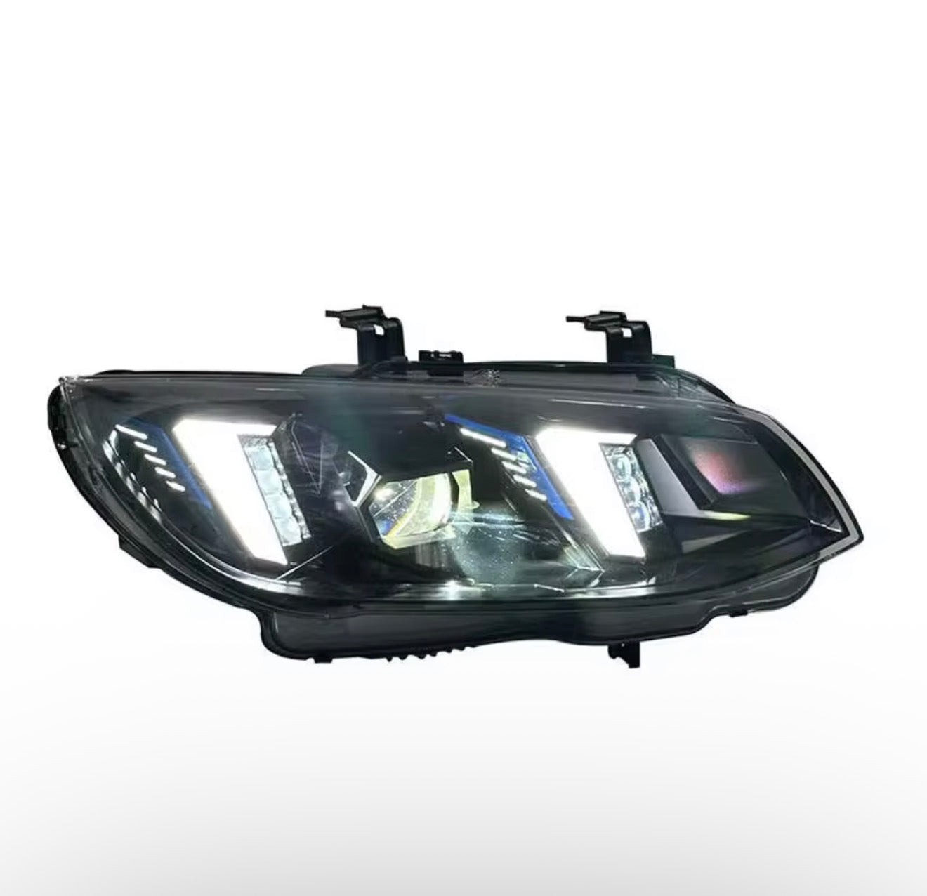 BMW 3 Series M3 E92 E93 2010-2013 Snake Style Headlights white/yellow DRLs