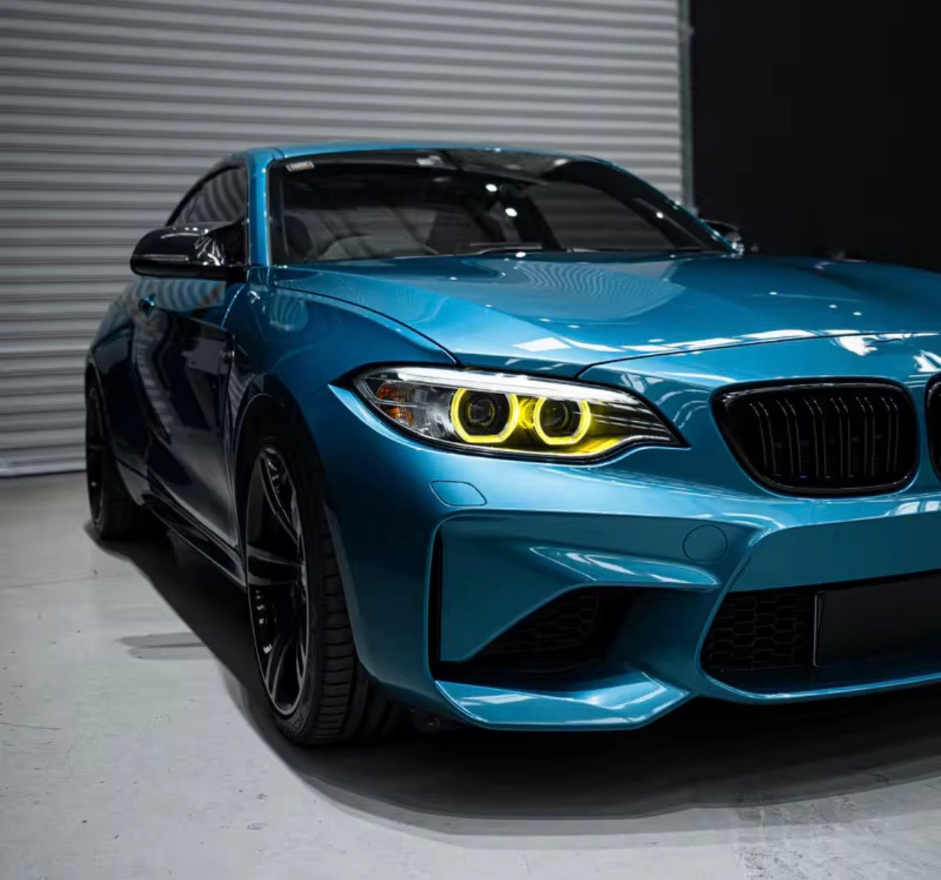 BMW 2014-2022 M2-2 series Yellow Headlight yellow modules pair