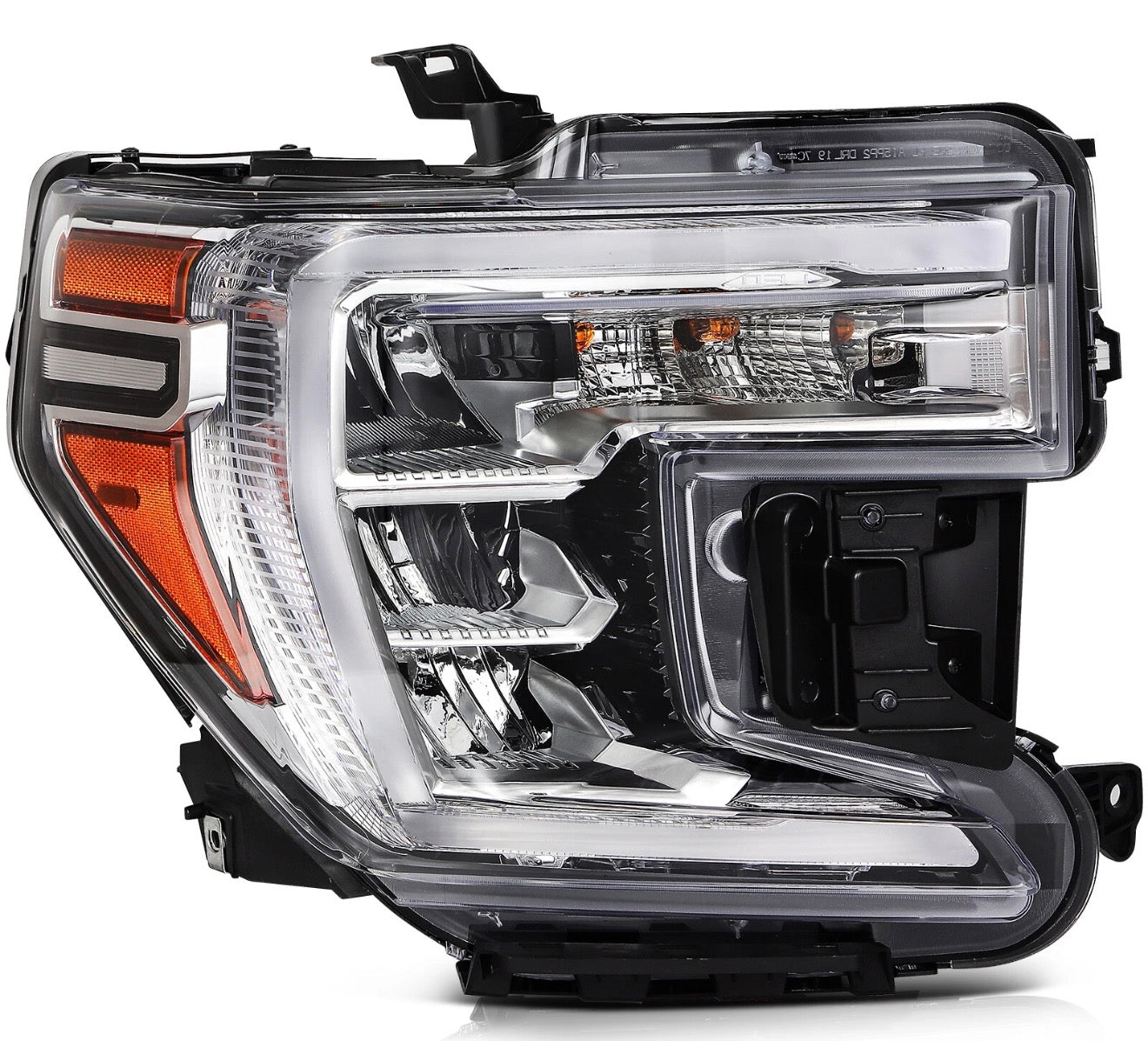 2019-2022 GMC Sierra 1500 2PCS LED DRL Headlights W/ Halogen Signal Lamp