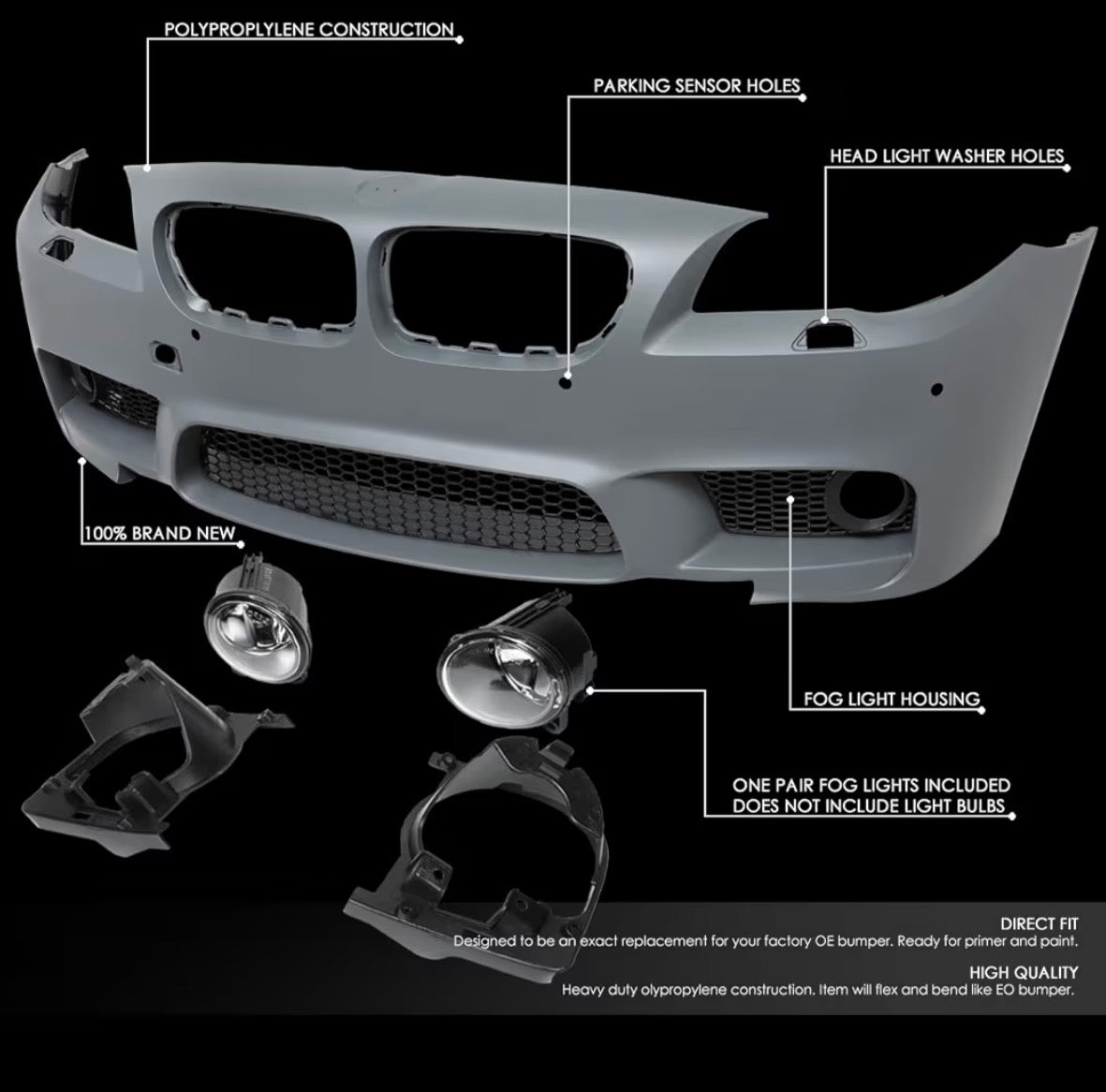 BMW 5 series F10 M5 Covertion style for 5 series 2011-2016 full assembly