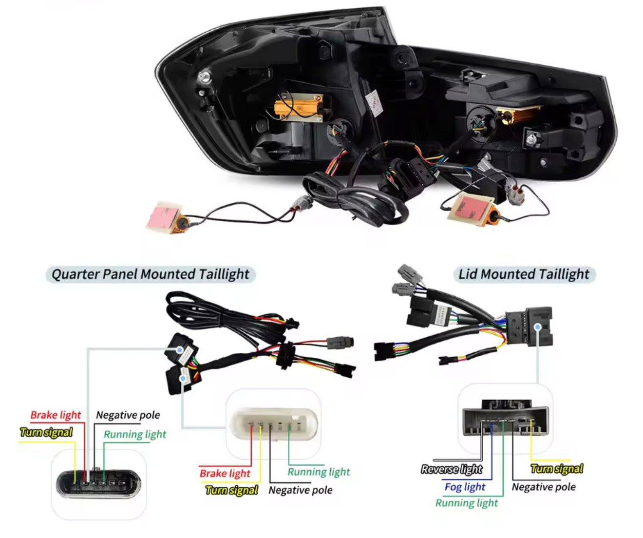 BMW LED Dragon style taillights for 3 Series F30 F80 2012-2019