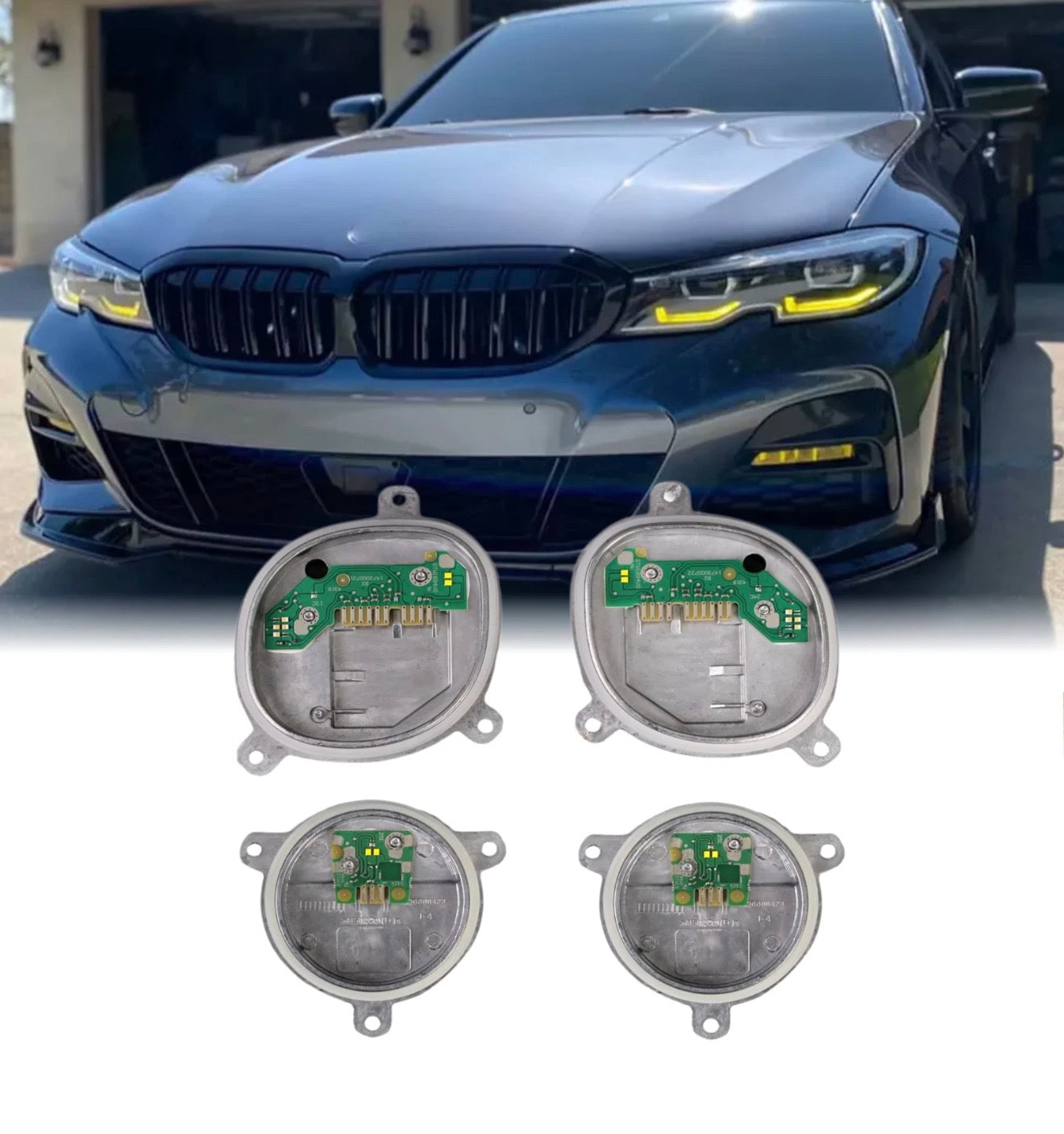 Yellow Angel Eye DRL LED Module For BMW G20 G21 330i 330iX M340i M340iX 2019-22