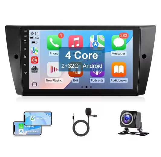 9” Android Touchscreen Radio with Apple CarPlay & Android Auto for BMW 3 Series E90/E92/E93 (2005–2011)