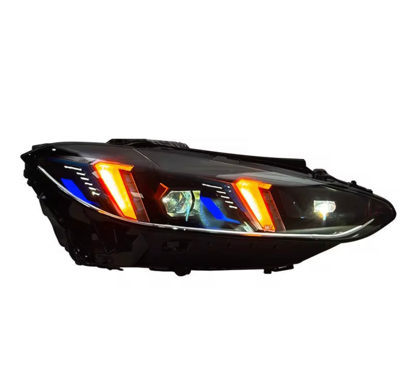 BMW Snake Style Headlights Triple DRL color feature for 4 series / M4 / M3 2021-2024