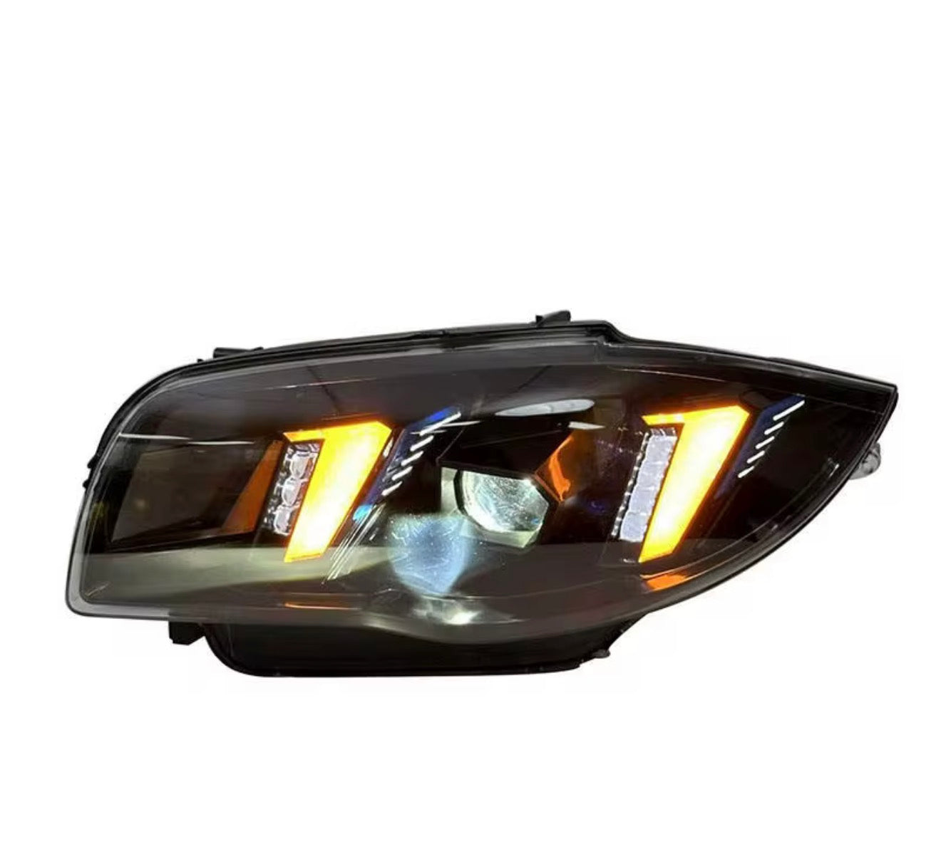 BMW 1 series E87 2004-2011 LED Snake Style Dual color Headlights