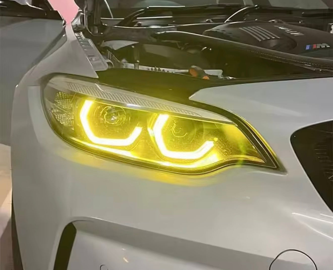 BMW 2014-2022 M2-2 series Yellow Headlight yellow modules pair
