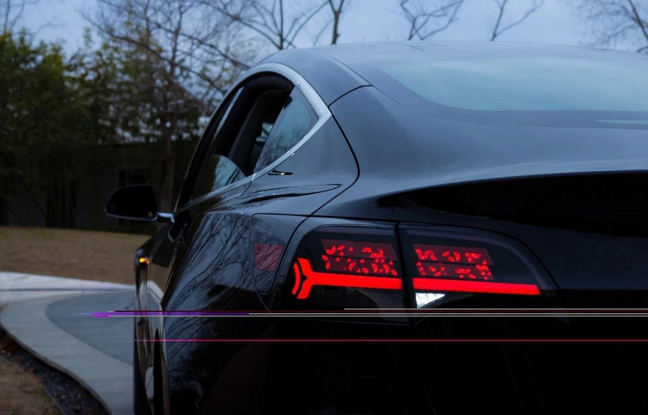Digtial OLED Tail Lights for Tesla Model Y 2020-2024 Model 3 2017-2023