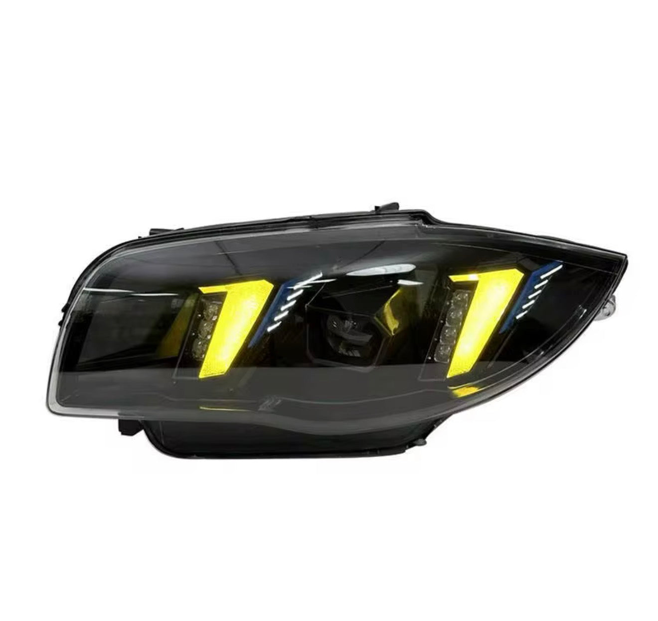 BMW 1 series E87 2004-2011 LED Snake Style Dual color Headlights