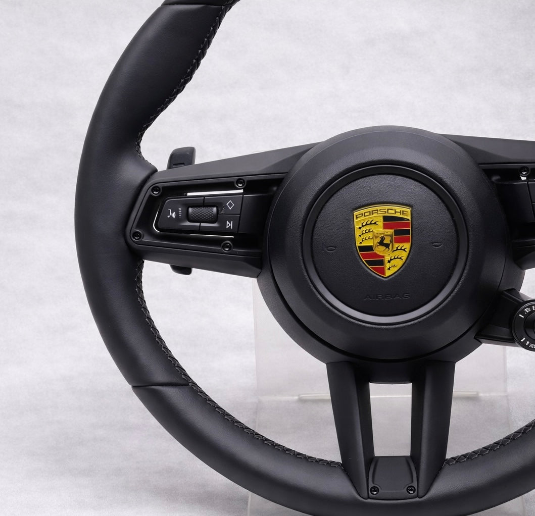 Porsche Sport Multifunction Steering Wheel w/ Airbag, Paddle Shifters & Drive Mode Selector for 2017+ models