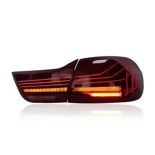 BMW 4 series / M4 2014-2020 Laser CSL Style Smoked / Red lens Taillights full assembly