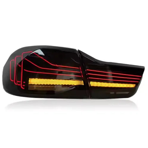 BMW 4 series / M4 2014-2020 Laser CSL Style Smoked / Red lens Taillights full assembly