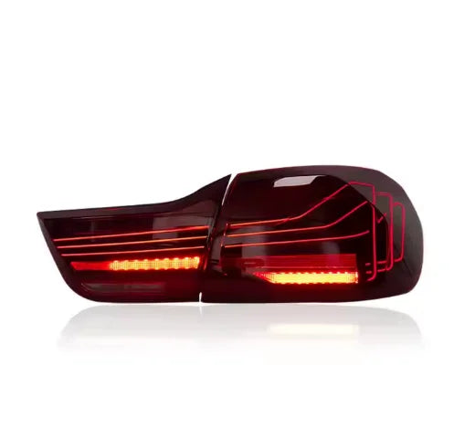 BMW 4 series / M4 2014-2020 Laser CSL Style Smoked / Red lens Taillights full assembly