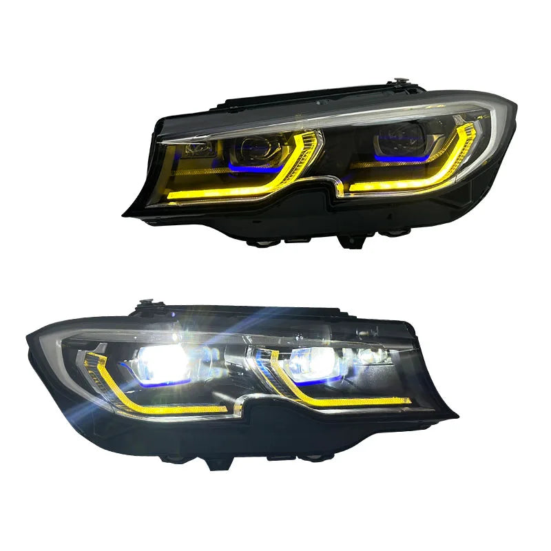 BMW Dual DRL (yellow & white) Laser Headlights for 3 series 2019-2022