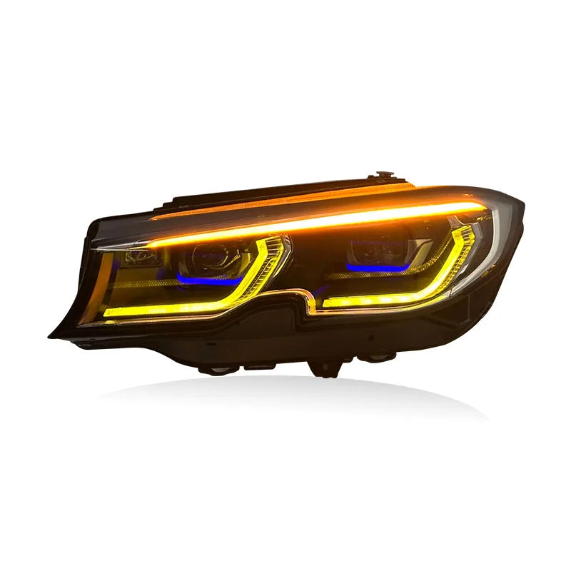 BMW Dual DRL (yellow & white) Laser Headlights for 3 series 2019-2022