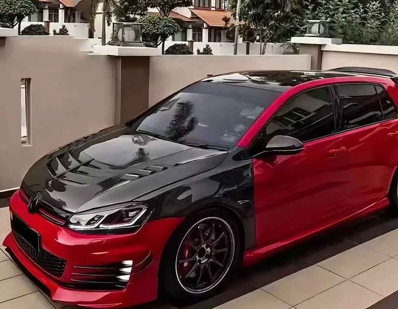 Full Custom Real Carbon Fiber Hood for Volkswagen Golf MK 7 / 7.5/ gti 2014-2020