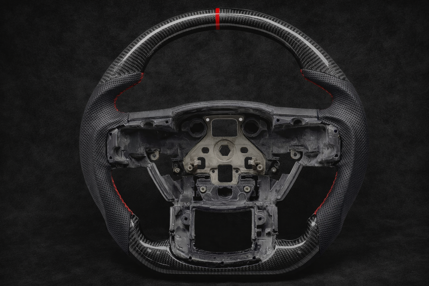 Ford Raptor F150 2021-2023 Carbon fiber & Perforated leather steering wheel
