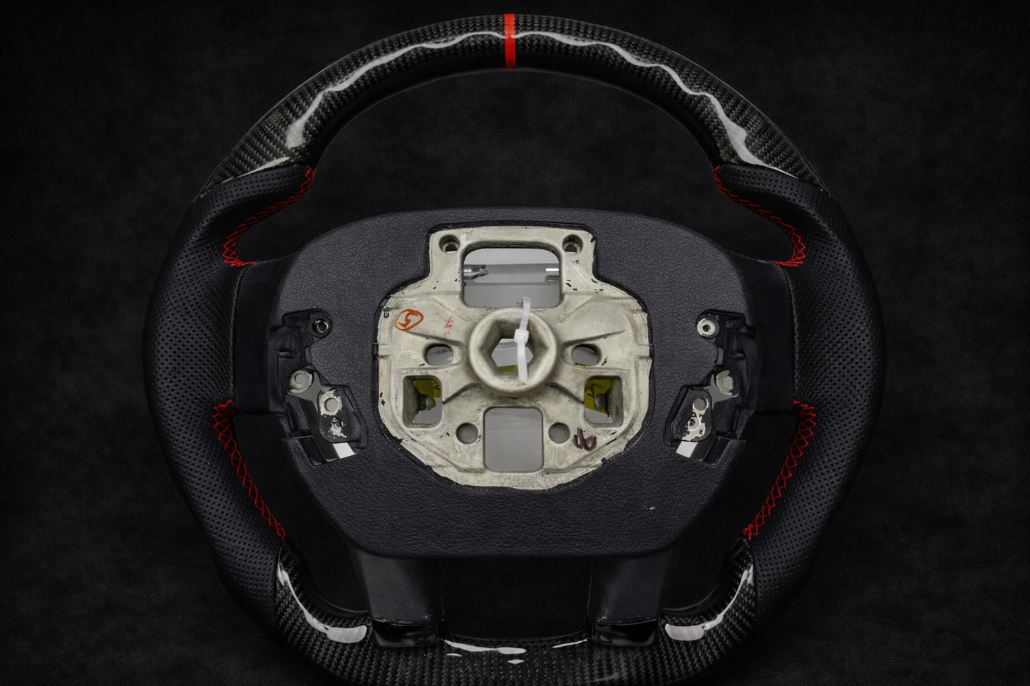 Ford Raptor F150 2021-2023 Carbon fiber & Perforated leather steering wheel